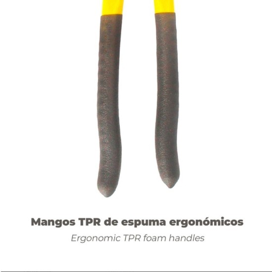 Tenazas Apertura Múltiple Negra 400 mm, Mangos Plastificados DIN 8976, Pico De Loro, Alicates Extensibles, Tenazas Fontanero al 