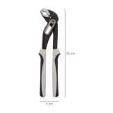 Tenazas Apertura Múltiple Negra Plus 250 mm, mangos Engomados DIN 8976, Pico De Loro, Alicates Extensibles, Tenazas Fontanero al