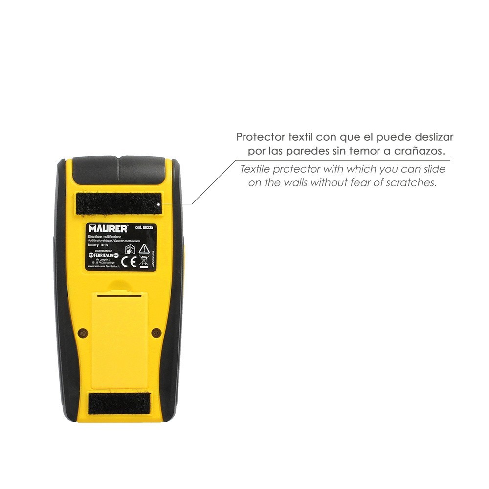 Detector de Materiales en Paredes, Multifuncional Encuentre Metales, Madera, Cables, Tuberias, Pantalla LCD, al por Mayor | Alma