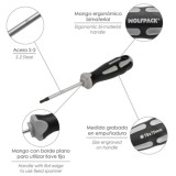 Destornillador Torx Acero S2 Mango TPR Bimaterial, Medida T06 x Ø 3,0 x 75 mm, al por Mayor | Almacén de Ferretería