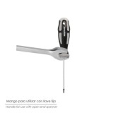 Destornillador Torx Inviolable Acero S2 Mango TPR Bimaterial, Medida T25 x Ø 6,0 x 100 mm, al por Mayor | Almacén de Ferretería