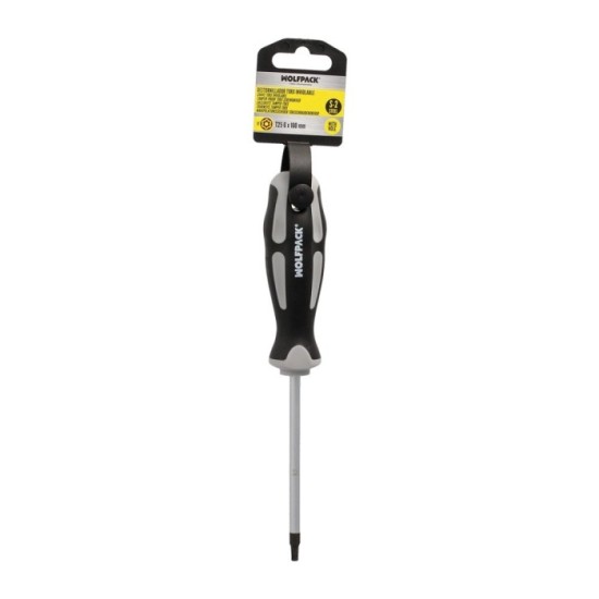 Destornillador Torx Inviolable Acero S2 Mango TPR Bimaterial, Medida T25 x Ø 6,0 x 100 mm, al por Mayor | Almacén de Ferretería