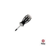 Destornillador Phillips Acero S2 Mango TPR Bimaterial, Medida PH 1 x Ø 5,0 x 38 mm, DIN5262, al por Mayor | Almacén de Ferreterí