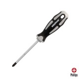 Destornillador Phillips Acero S2 Mango TPR Bimaterial, Medida PH 2 x Ø 6,0 x 100 mm,  DIN5262, al por Mayor | Almacén de Ferrete