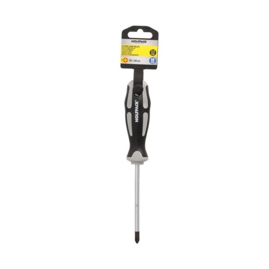 Destornillador Phillips Acero S2 Mango TPR Bimaterial, Medida PH 2 x Ø 6,0 x 100 mm,  DIN5262, al por Mayor | Almacén de Ferrete