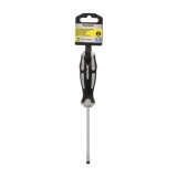 Destornillador Plano Estampado Acero S2 Mango TPR Bimaterial, Medida 1,0 x Ø 5,5 x 100 mm,  DIN5265 al por Mayor | Almacén de Fe