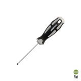 Destornillador Plano Vaciado Acero S2 Mango TPR Bimaterial, Medida 0,5 x Ø 3,0 x 75 mm,  DIN5265 al por Mayor | Almacén de Ferre