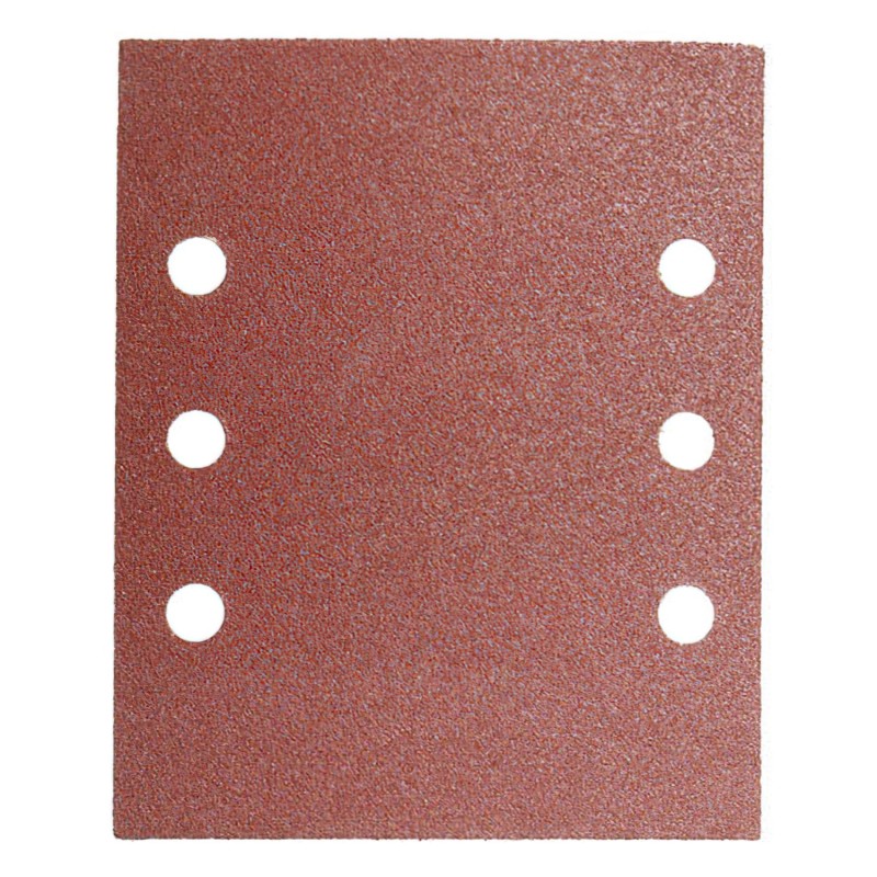 Lija Recambio Con Velcro 114x140 mm, Con Agujeros Grano  80 (10 Piezas)