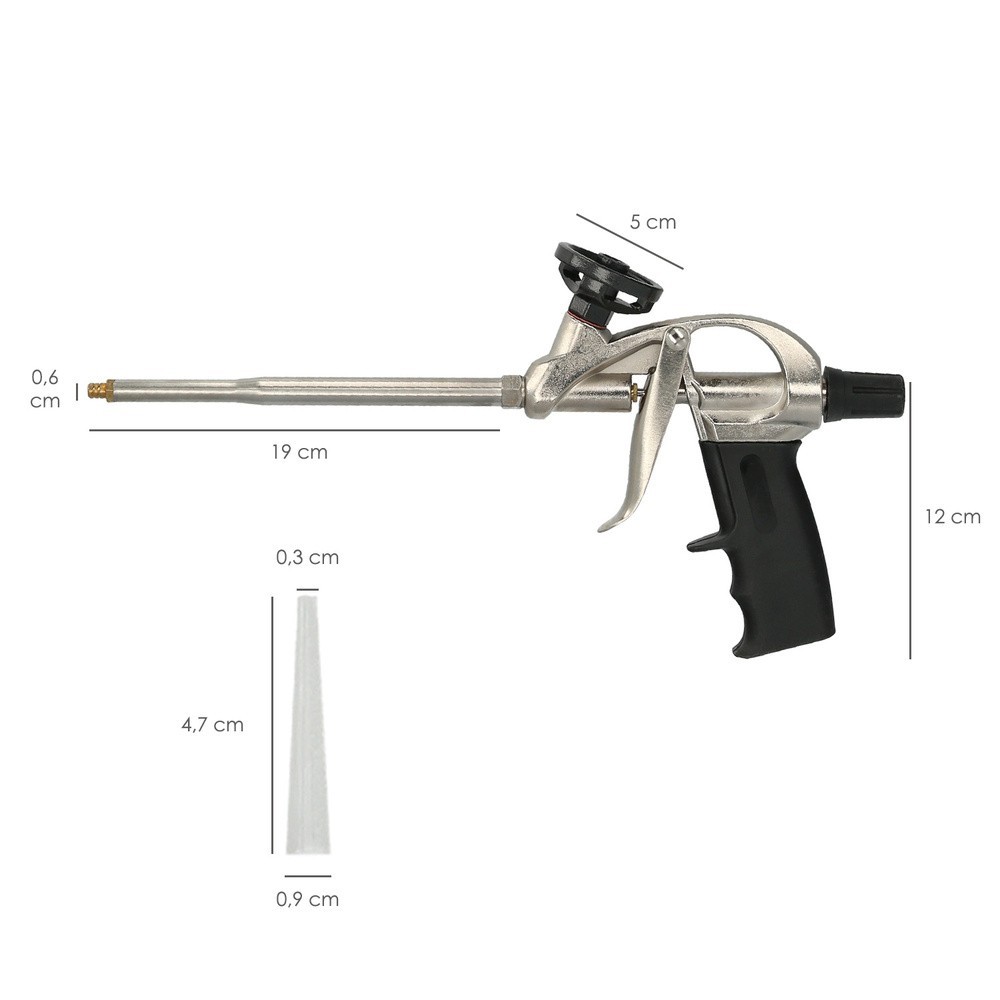 Pistola Para Espuma Poliuretano Con Adaptador PTFE al por Mayor | Almacén de Ferretería