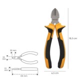 Alicates Corte Diagonal 175 mm, Acero DIN 5749 Pelacables, Corta Cables, Pelador Cables al por Mayor | Almacén de Ferretería