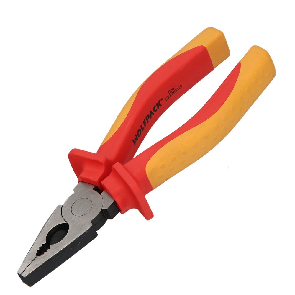 Alicates Universales 150 mm, Mangos Aislados Acero Cromo Vanadio Pelacables, Corta Cables, Pelador Cables al por Mayor | Almacén