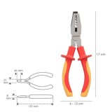 Alicates Pelacables Multifunción 150 mm, Mangos Aislados Acero Cromo Vanadio Pelacables, Corta Cables, Pelador Cables al por May