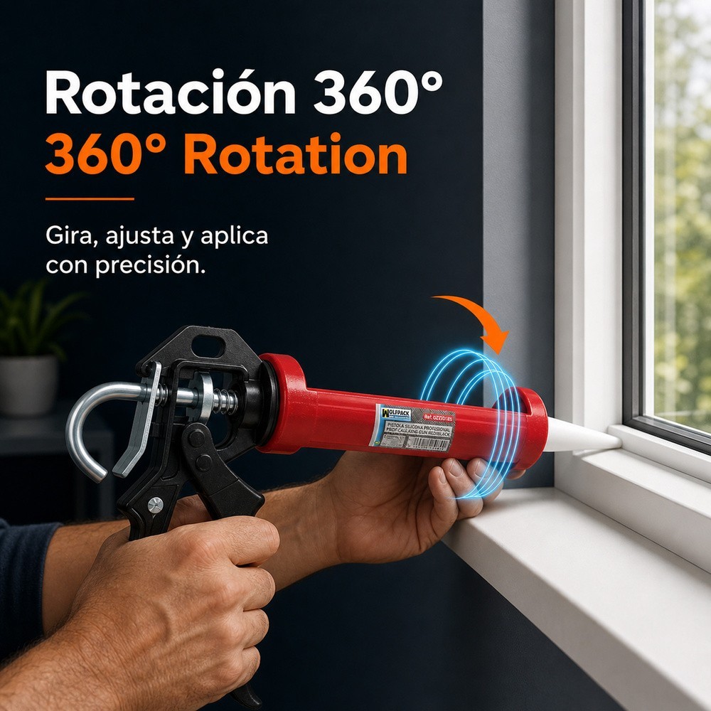 Pistola Silicona Roja/Negra al por Mayor | Almacén de Ferretería