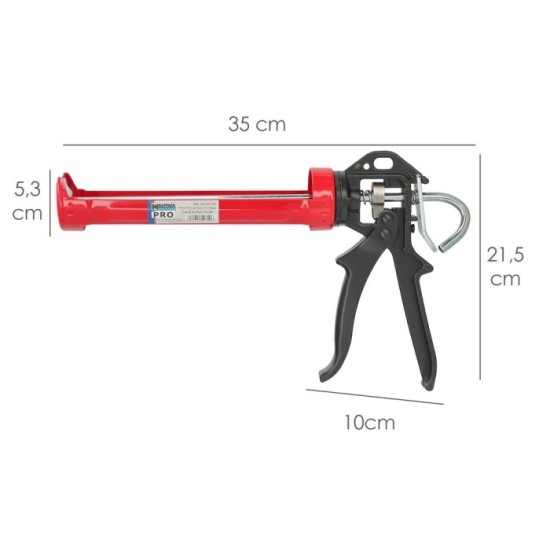 Pistola Silicona Profesional  Roja / Negra Profesional al por Mayor | Almacén de Ferretería