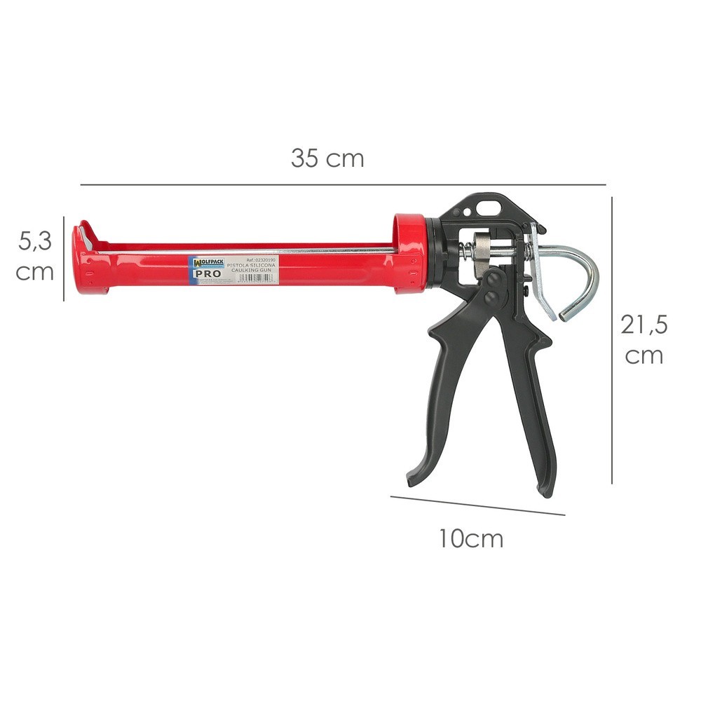 Pistola Silicona Profesional  Roja / Negra Profesional al por Mayor | Almacén de Ferretería