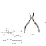 Alicates Arandelas Interiores Curvo 125 mm, Acero Din 5254, Anillos De Presion, Anillos De Retención, Arandelas Circlips al por 