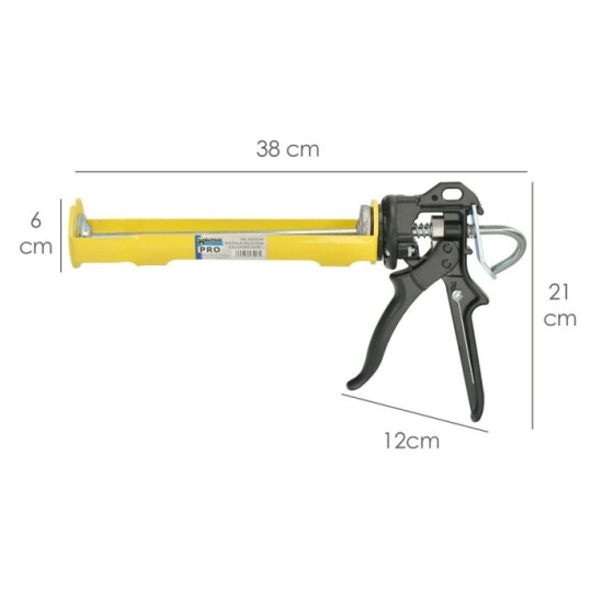 Pistola Silicona Profesional Extrafuerte, Cartuchos 310 ml, Pistola Selladora Silicona, Pistola Calafateo, Pistola Calafatear al