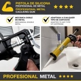 Pistola Silicona Profesional Extrafuerte, Cartuchos 310 ml, Pistola Selladora Silicona, Pistola Calafateo, Pistola Calafatear al