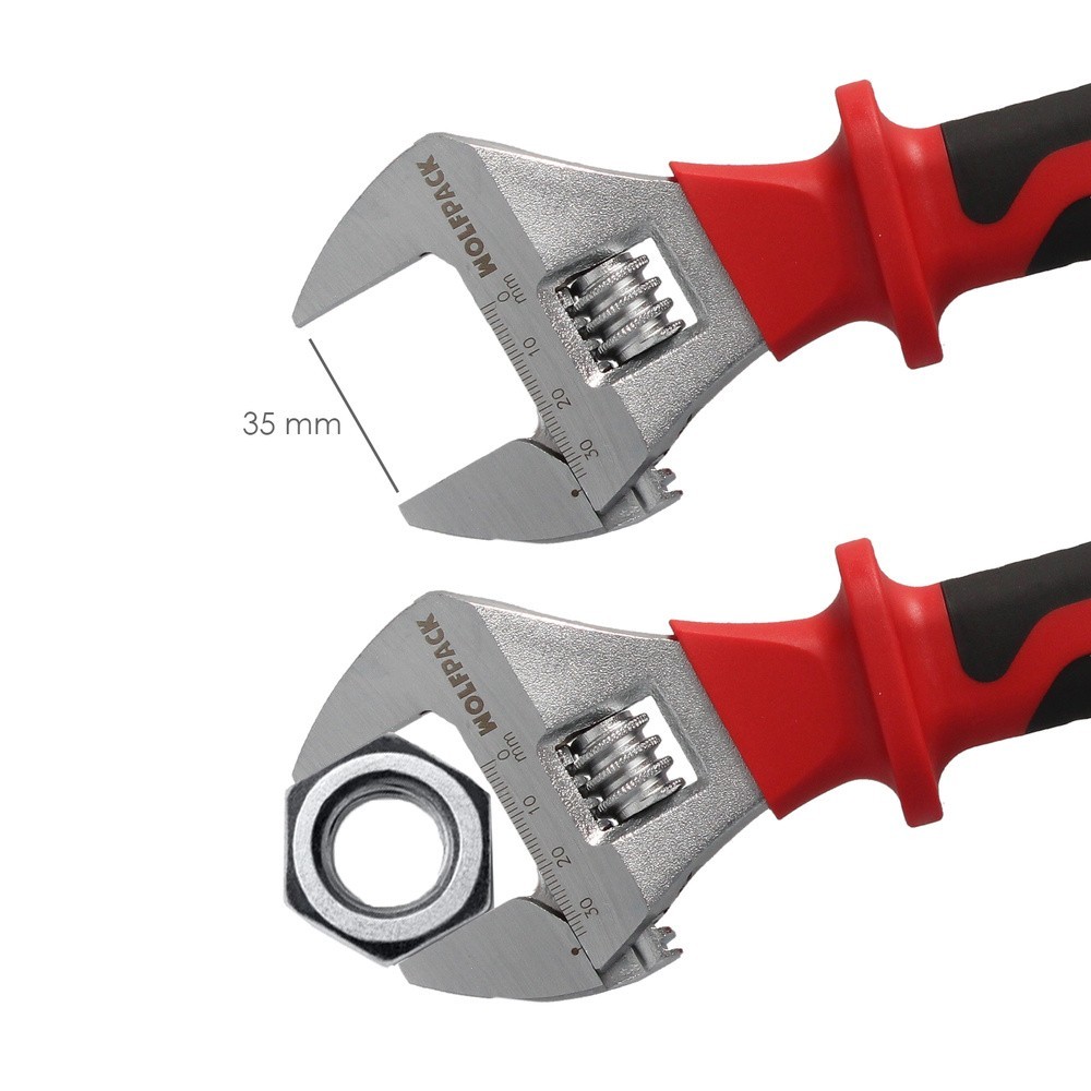 Llave Ajustable Aislada VDE 10", Llave Ajustable Aislada, Llave Inglesa, Llave Moleta Aislada, al por Mayor | Almacén de Ferrete