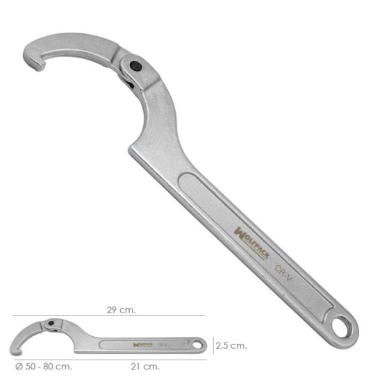 Llave De Gancho Articulada Para Tuberias Ø 50 a 80 mm, al por Mayor | Almacén de Ferretería