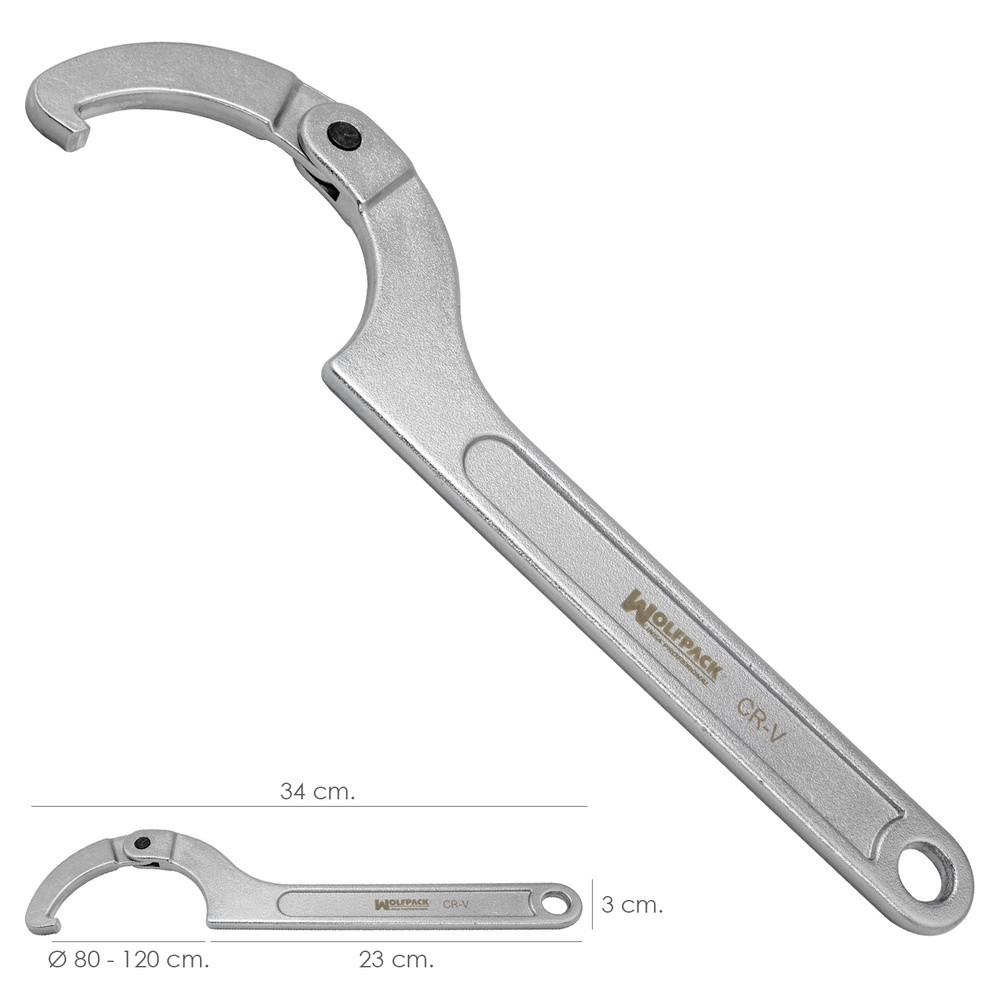 Llave De Gancho Articulada Para Tuberias Ø 80 a 120 mm, al por Mayor | Almacén de Ferretería