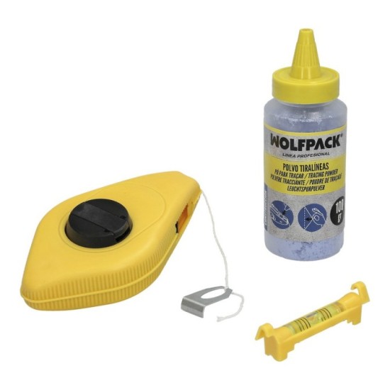 Tiralineas ABS 30 Metros Con Polvo 100 Gr, al por Mayor | Almacén de Ferretería