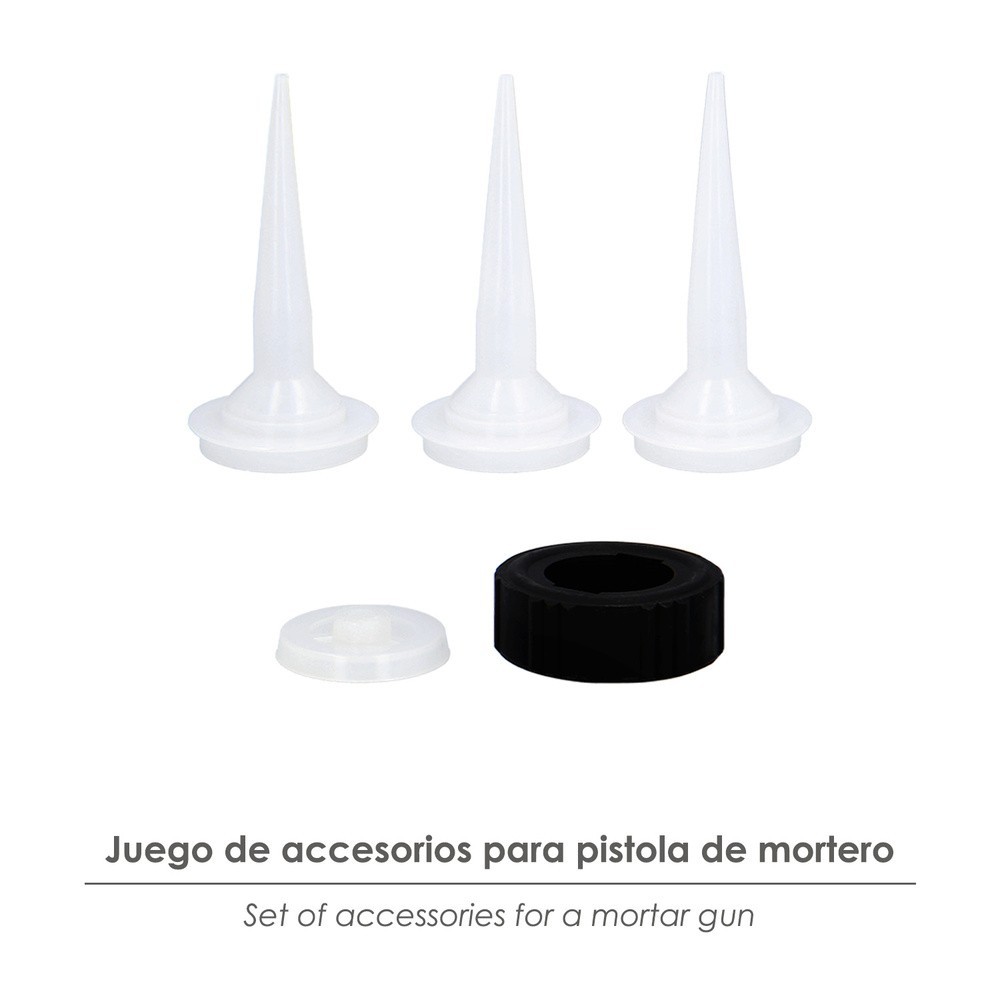 Set Accesorios para Pistola Aluminio / Acero Aplicar Mortero 660 CC, 02210502 al por Mayor | Almacén de Ferretería