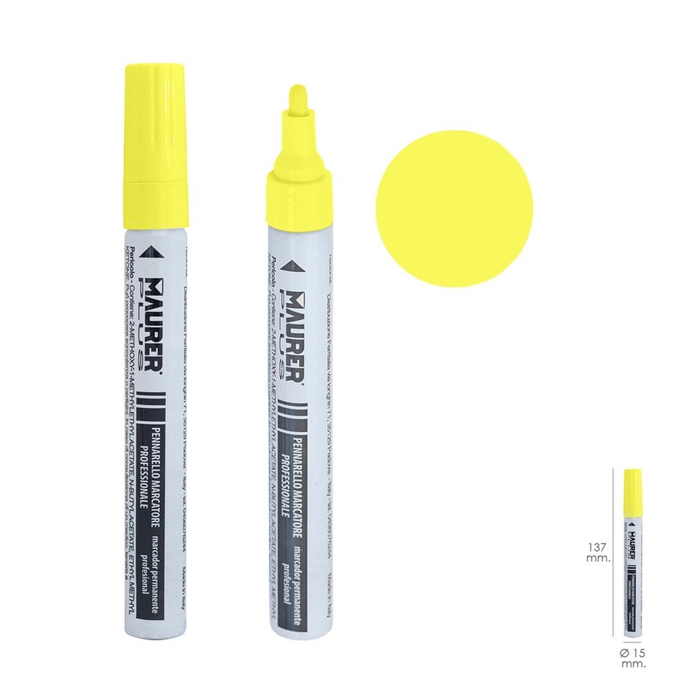 Rotulador Marcador Obra Profesional Pintura Permanente Amarillo al por Mayor | Almacén de Ferretería