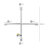 Llave Cruz Wolfpack 17x19x21x23 mm, Para Coche al por Mayor | Almacén de Ferretería