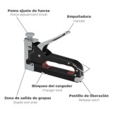 Grapadora Metal Regulable Nº3 4/14mm, al por Mayor | Almacén de Ferretería