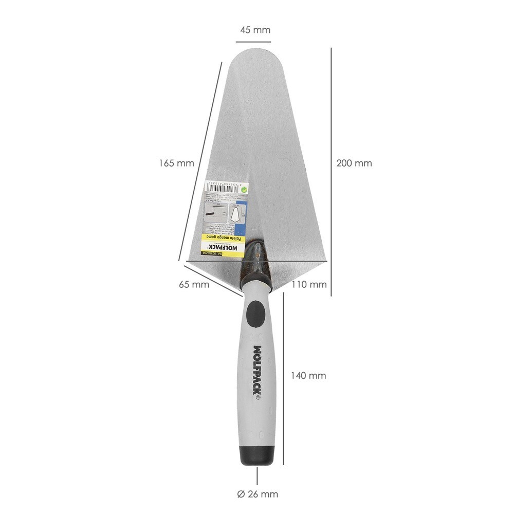 Paleta Wolfpack Plus Mango de Goma 348  200mm, al por Mayor | Almacén de Ferretería