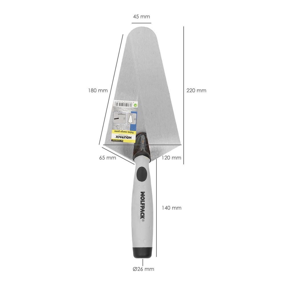 Paleta Wolfpack Plus Mango de Goma 348  220 mm, al por Mayor | Almacén de Ferretería