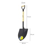 Pala Mango Madera Punta Mango Anilla 502/3 al por Mayor | Almacén de Ferretería