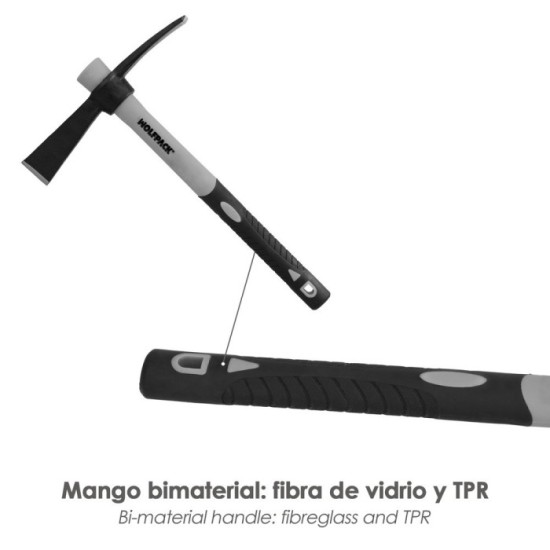 Alcotana 814 / 500 Gramos Mango Fibra Vidrio al por Mayor | Almacén de Ferretería