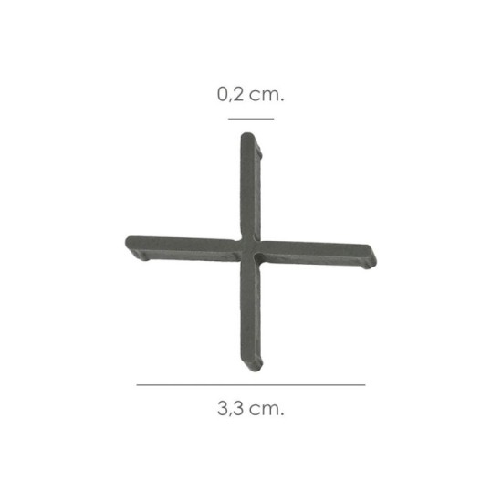 Crucetas Wolfpack Cruz 2 mm (Bolsa 250 Piezas) al por Mayor | Almacén de Ferretería