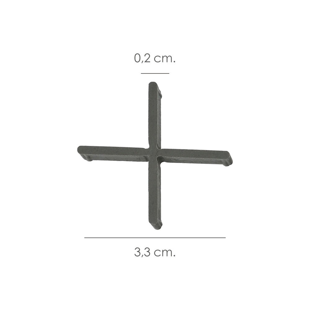 Crucetas Wolfpack Cruz 2 mm (Bolsa 250 Piezas) al por Mayor | Almacén de Ferretería