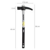 Martillo Encofrador Magentico Fibra Vidrio Mango Fibra Vidrio Con Empuñadura Antideslizante, 700 Gramos 50 cm, al por Mayor | Al
