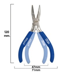 Alicates Mini Boca Recta 120 mm,