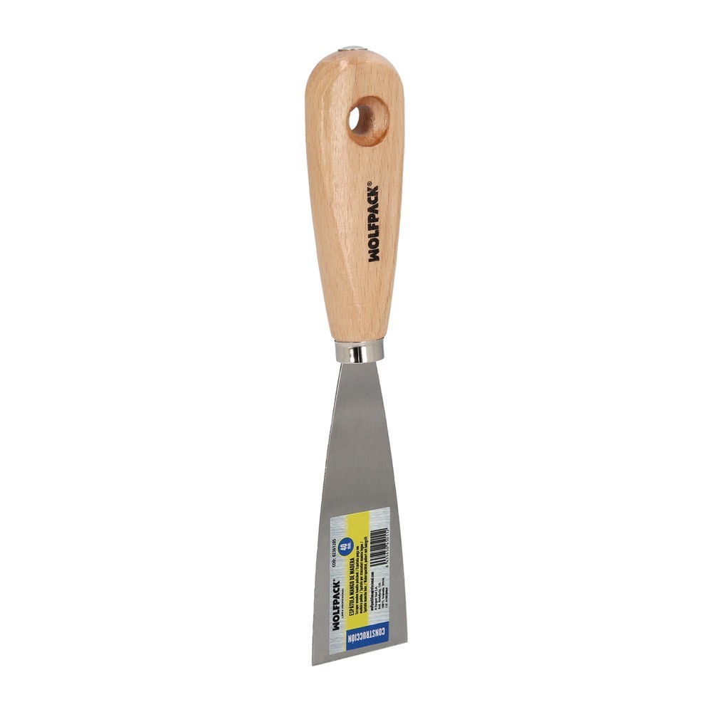 Espatula Mango Madera Hoja Acero 40 mm, Aplicar Yeso, Pintora, Masillas, Pladur, etc, al por Mayor | Almacén de Ferretería