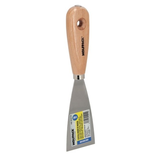 Espatula Mango Madera Hoja Acero 50 mm, Aplicar Yeso, Pintora, Masillas, Pladur, etc, al por Mayor | Almacén de Ferretería