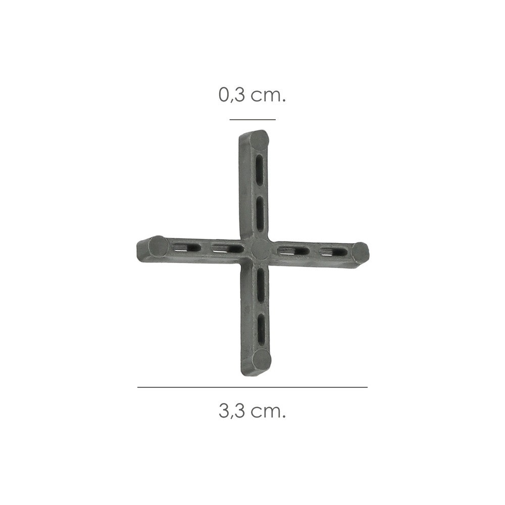 Crucetas Wolfpack Cruz 3 mm (Bolsa 250 Piezas) al por Mayor | Almacén de Ferretería