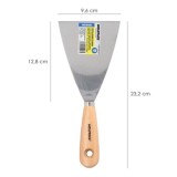 Espatula Mango Madera Hoja Acero 100 mm, Aplicar Yeso, Pintora, Masillas, Pladur, etc, al por Mayor | Almacén de Ferretería