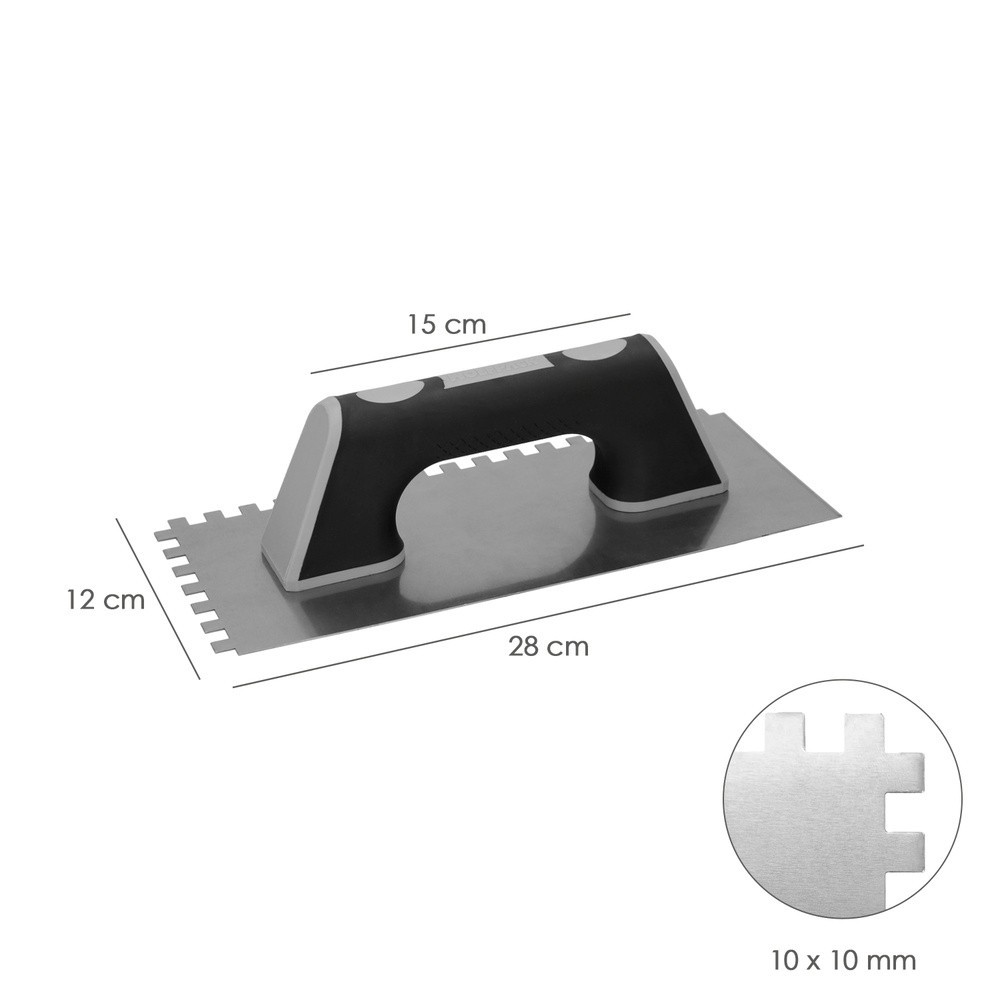 Peine Profesional Mango TPR 280x120 mm, Dientes 10 x 10 mm, al por Mayor | Almacén de Ferretería