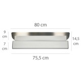 Llana Aluminio / Acero Inoxidable Para Yeso 80 cm, al por Mayor | Almacén de Ferretería