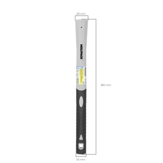 Mango Fibra Vidrio Para Alcotana Ojo Oval 38 cm, Mango Bimaterial Absorve Vibraciones al por Mayor | Almacén de Ferretería