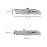 Cutter Hoja Trapezoidal Retráctil Acero Sk5 al por Mayor | Almacén de Ferretería