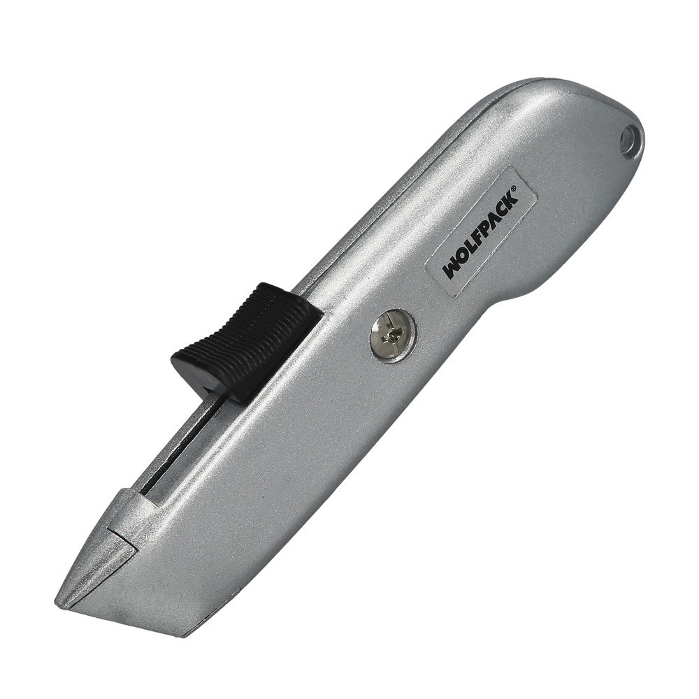 Cutter Autoretractil Con Hoja Acero Sk5 Carcasa De Aluminio Diseño Ergonomico, Cuchillo Seguridad, Cutters Seguridad, al por May