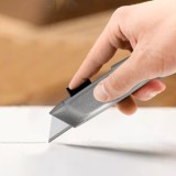 Cutter Autoretractil Con Hoja Acero Sk5 Carcasa De Aluminio Diseño Ergonomico, Cuchillo Seguridad, Cutters Seguridad, al por May