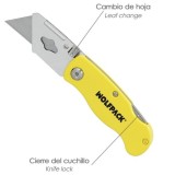 Cutter Plegable Hoja Trapezoidal 155 mm, al por Mayor | Almacén de Ferretería