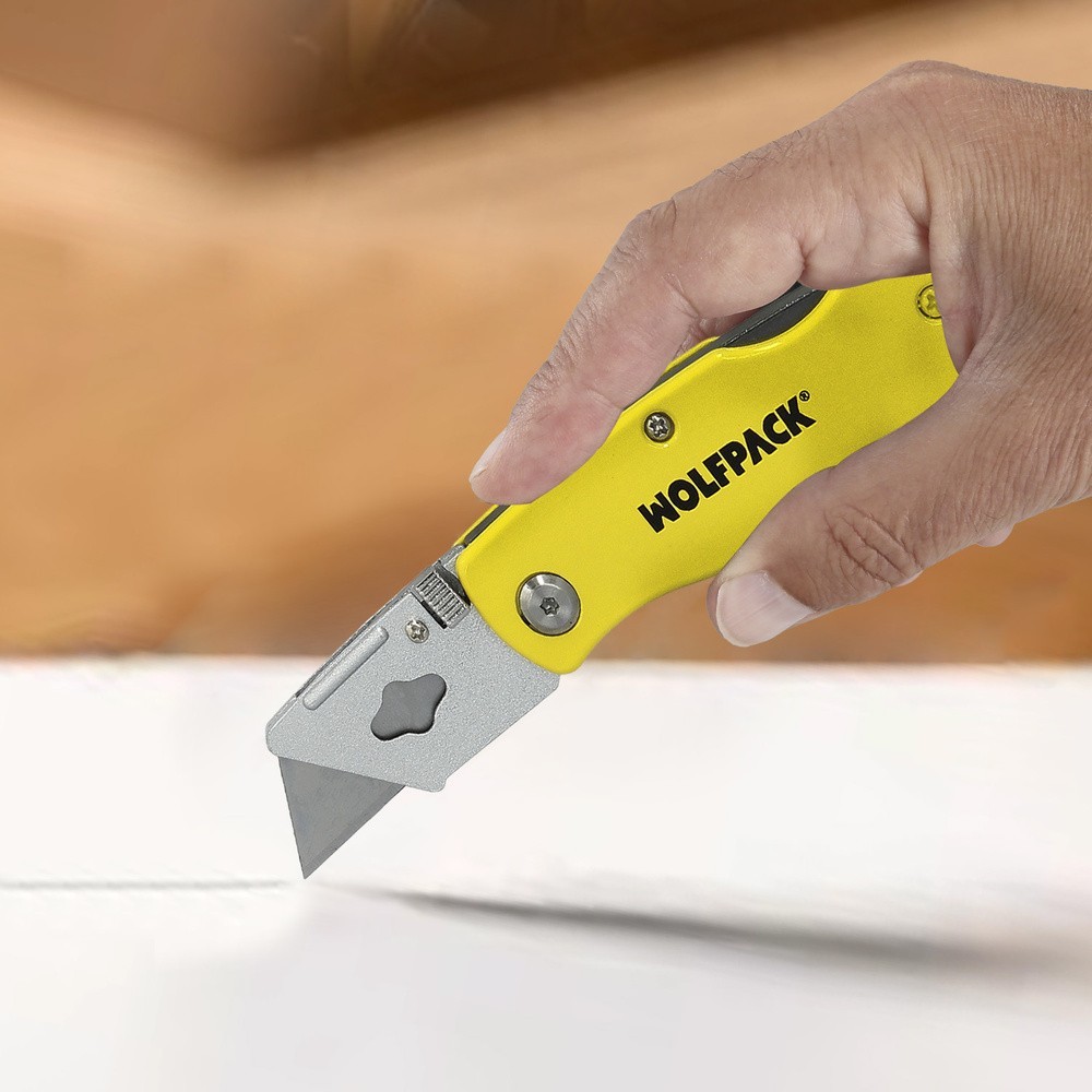 Cutter Plegable Hoja Trapezoidal 155 mm, al por Mayor | Almacén de Ferretería